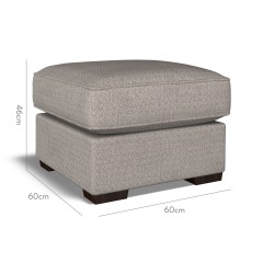 furniture vermont fixed ottoman safara smoke weave dimension