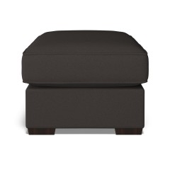 furniture vermont fixed ottoman shani charcoal plain front