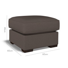 furniture vermont fixed ottoman shani espresso plain dimension