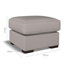 furniture vermont fixed ottoman shani flint plain dimension