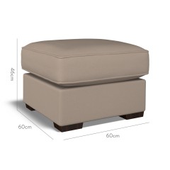 furniture vermont fixed ottoman shani taupe plain dimension