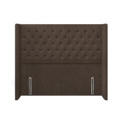 headboard bruton cosmos espresso plain front