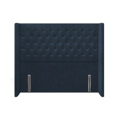 headboard bruton cosmos indigo plain front