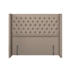 headboard bruton shani taupe plain front