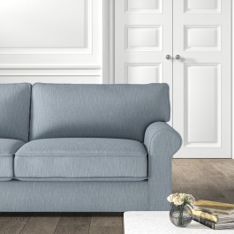 White deals denim sofa