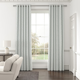 Ellora Steel Blue Curtains | The Pure Edit