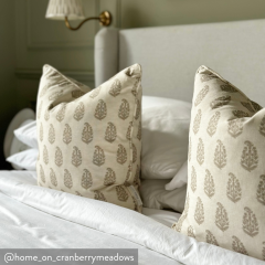 Indira Stone Printed Cotton Cushion 43cm x 43cm