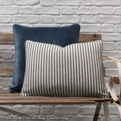 Cosmos Indigo Velvet Cushion 43cm x 43cm