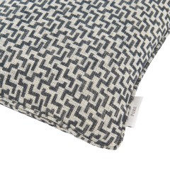 cushion desta charcoal self piped edge detail