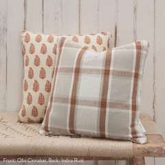 cushion indira rust self piped edge LS