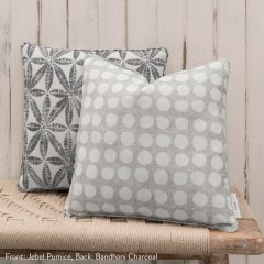 Jebel Pumice Printed Cotton Cushion 43cm x 43cm