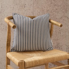 Jovita Indigo Woven Cushion 43cm x 43cm