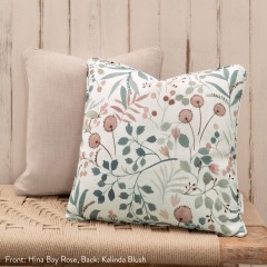 Kalinda Blush Woven Cushion 43cm x 43cm