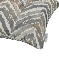 Kelim Charcoal Printed Cotton Cushion 55cm x 38cm