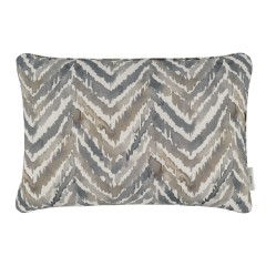 Kelim Charcoal Printed Cotton Cushion 55cm x 38cm