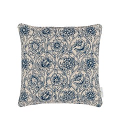 Lotus Midnight Printed Cotton Cushion 43cm x 43cm