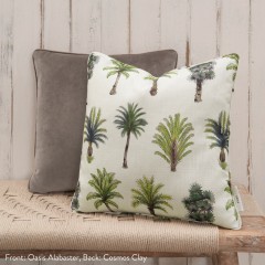 Oasis Alabaster Printed Cotton Cushion 43cm x 43cm