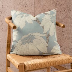 Pondicherry Sky Printed Cotton Cushion 50cm x 50cm