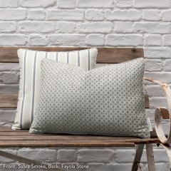 Sabra Smoke Woven Cushion 55cm x 38cm