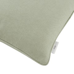 cushion shani sage self piped edge detail