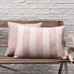 Tassa Grande Rose Printed Cotton Cushion 55cm x 38cm