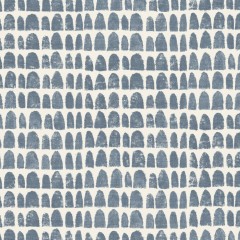 Babouches Denim Printed Cotton Fabric