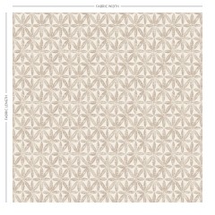 Bandhani Taupe Printed Cotton Fabric