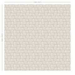 Ellora Taupe Printed Cotton Fabric