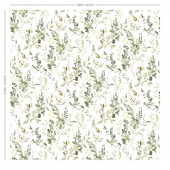 Harumi Eucalyptus Printed Cotton Fabric