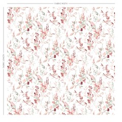 Harumi Raspberry Printed Cotton Fabric