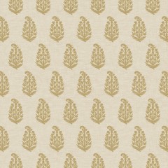 Indira Ochre Printed Cotton Fabric