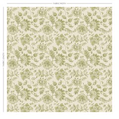 Kamila Olive Printed Cotton Fabric