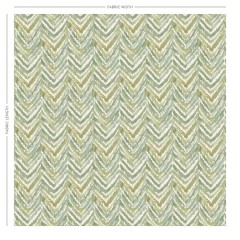 Kelim Celadon Printed Cotton Fabric