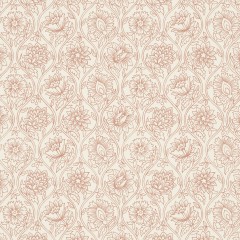 fabric lotus bay rose print flat