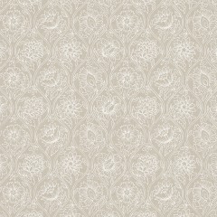 fabric lotus linen print flat