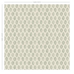 Marra Celadon Printed Cotton Fabric