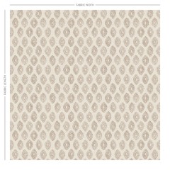 Marra Taupe Printed Cotton Fabric