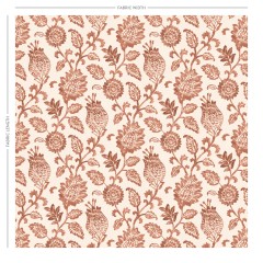 Palais Rust Printed Cotton Fabric