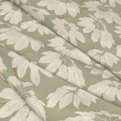 Fabric Pondicherry Sage Print Wave