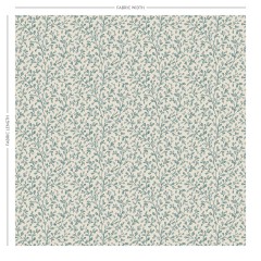 Taree Teal Printed Cotton Fabric