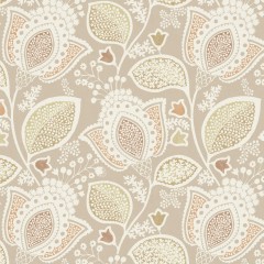 Varanasi Cinnamon Printed Cotton Fabric