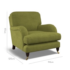 furniture bliss chair cosmos moss plain dimension