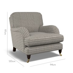 furniture bliss chair nala charcoal weave dimension