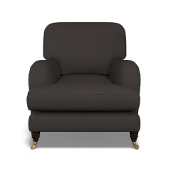 furniture bliss chair shani charcoal plain front