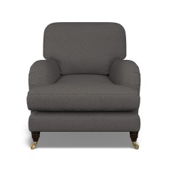 furniture bliss chair viera charcoal plain front