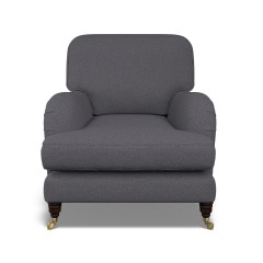 furniture bliss chair viera indigo plain front