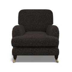 furniture bliss chair yana charcoal weave front