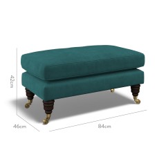 furniture bliss footstool cosmos jade plain dimension