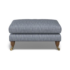 furniture bliss footstool kalinda denim plain front