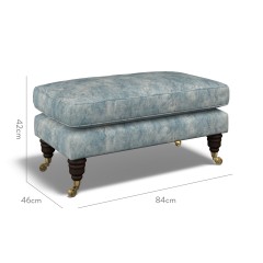 furniture bliss footstool namatha denim print dimension